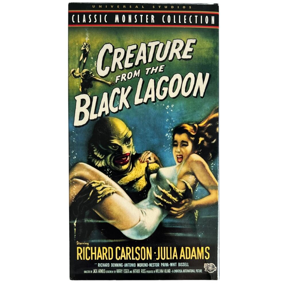 Creature from the Black Lagoon VHS Universal Classic Monster Collection 1954